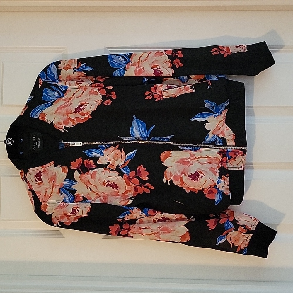 Pretty sheer floral jacket